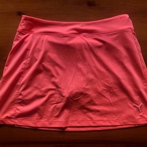 Puma Pink/Orange Golf Skort